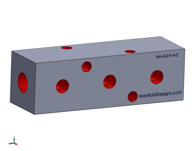 HM-3-0-P-4-2 manifold block